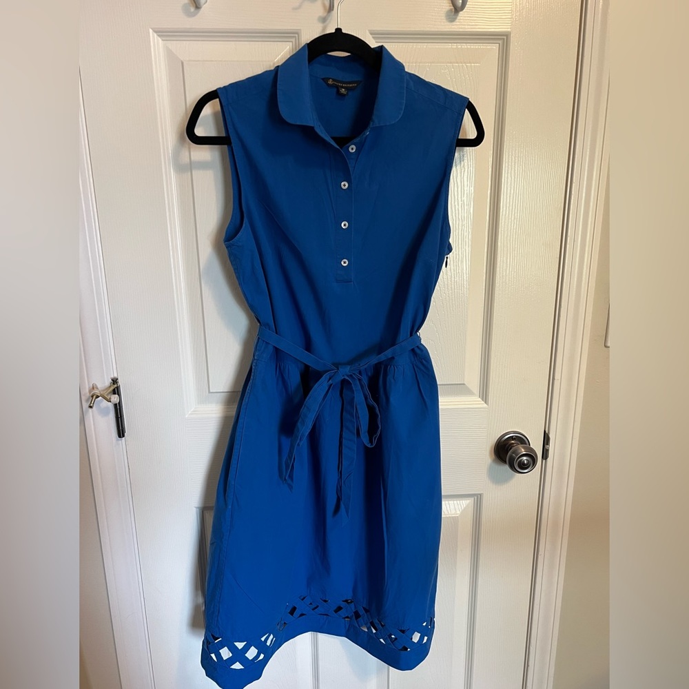 🌟 brooks brothers Classic Elegance in 100% Cotton Dress, Size 12 🌟